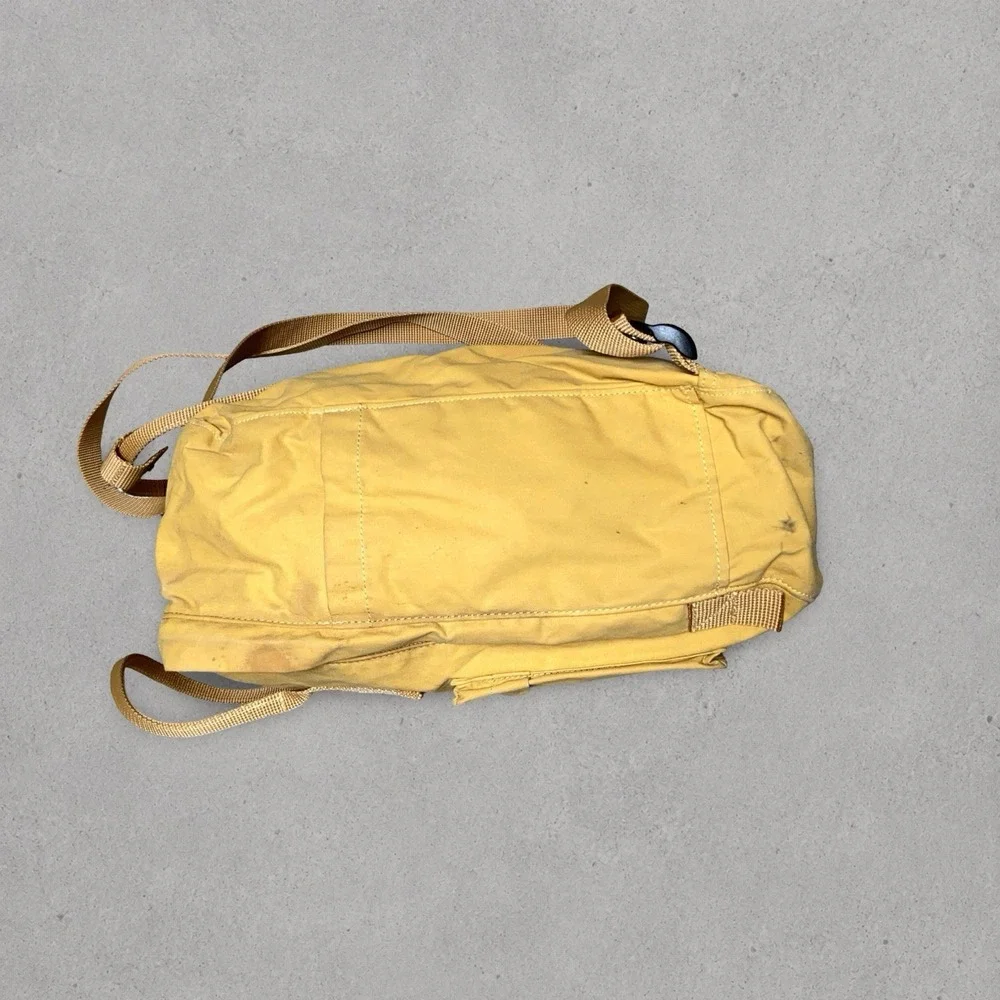 Fjallraven Kanken Classic Backpack Yellow School Travel Bag Sweden Used/Worn